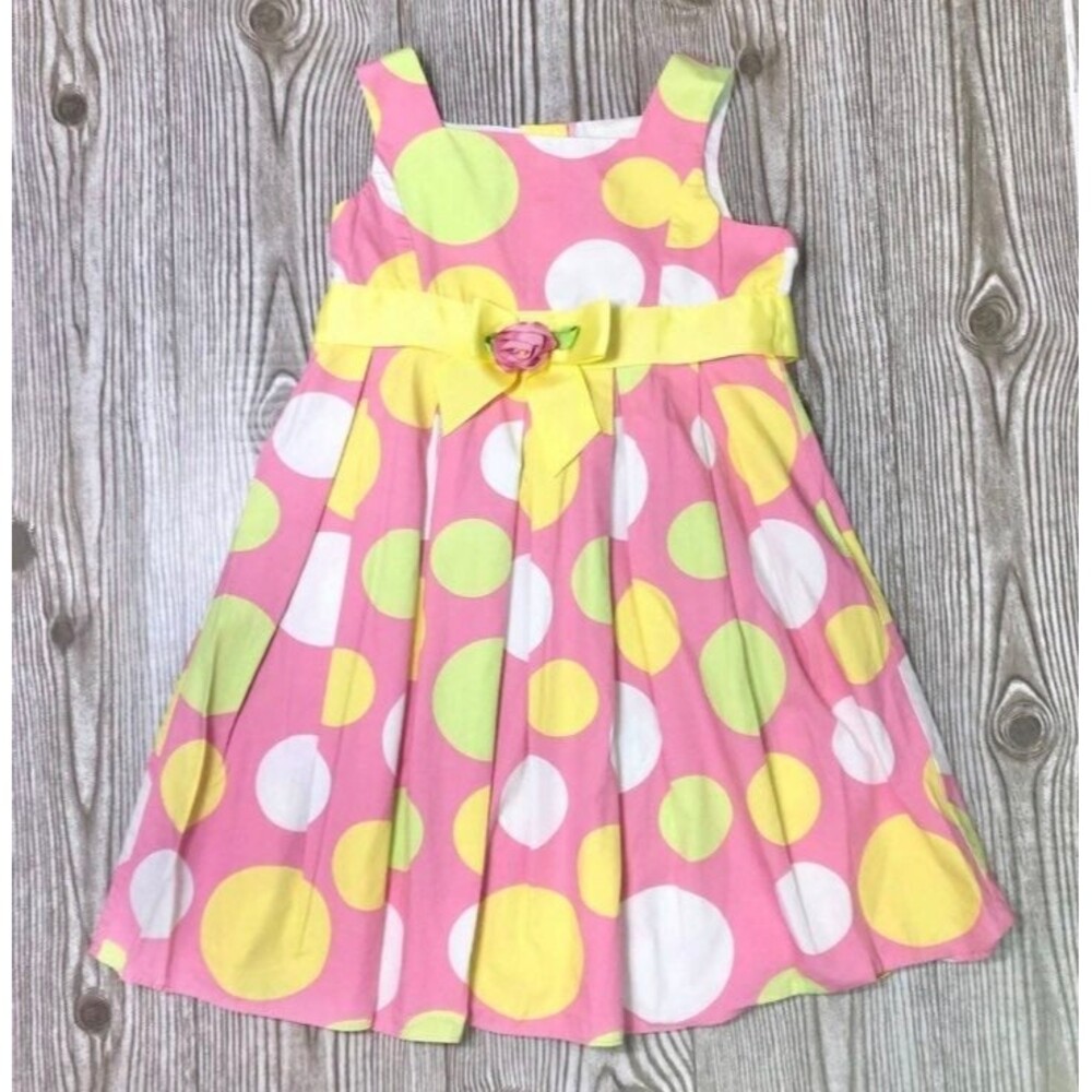 5T girls polka dot summer spring dress.    D54